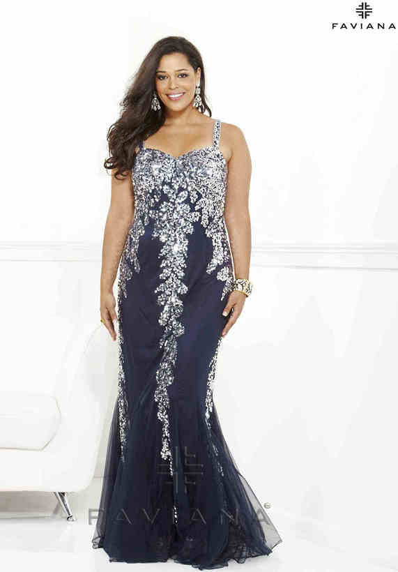 2014 Plus Size Prom Dresses For a Curvy Figure (24 Pictures)